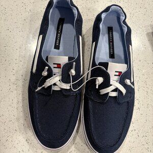 Tommy Hilfiger OIMATE Boat Dock Shoes sz 9m Navy 9 deck shoe NEW